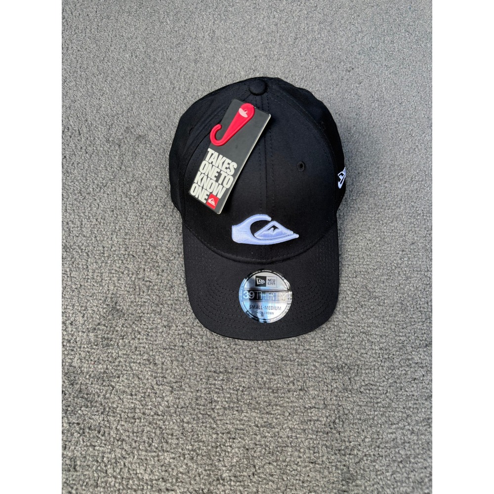 Quiksilver New Era 39THIRTY Stretch Fit Hat Black Mountain Wave AQYHA00165 S/M